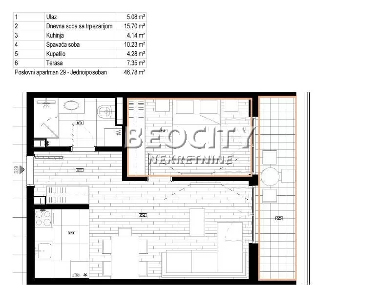 Dvosoban stan, 39 m2, Surčin, Autoput za Zagreb ID: 130551 1
