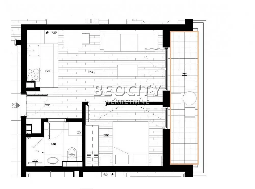 Dvosoban stan, 42 m2, Surčin, Autoput za Zagreb ID: 130595 1