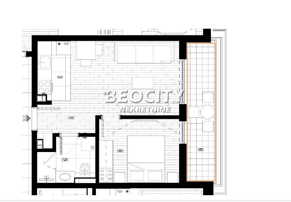 Dvosoban stan, 42 m2, Surčin, Autoput za Zagreb ID: 130598 1
