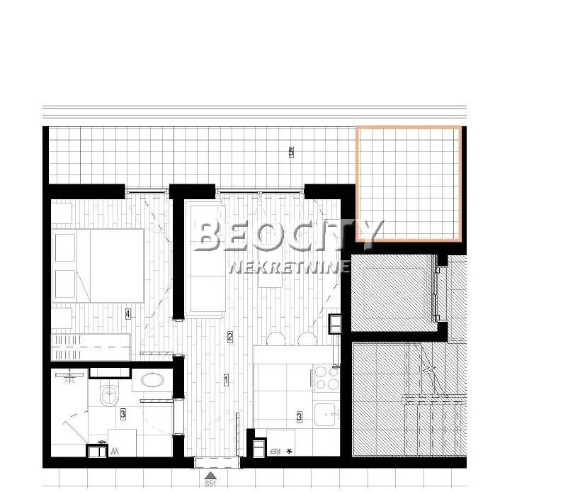 Dvosoban stan, 45 m2, Surčin, Autoput za Zagreb ID: 130608 1