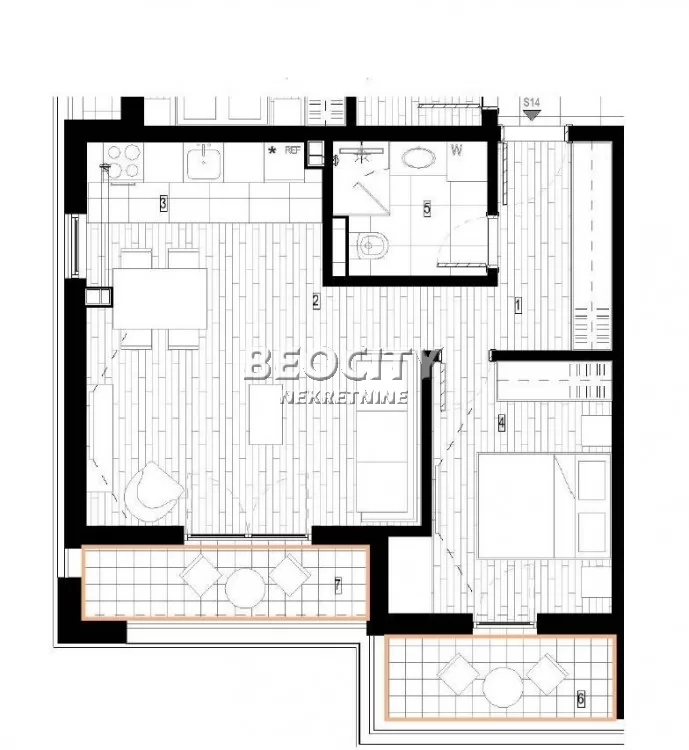 Dvosoban stan, 55 m2, Surčin, Autoput za Zagreb ID: 130597 1