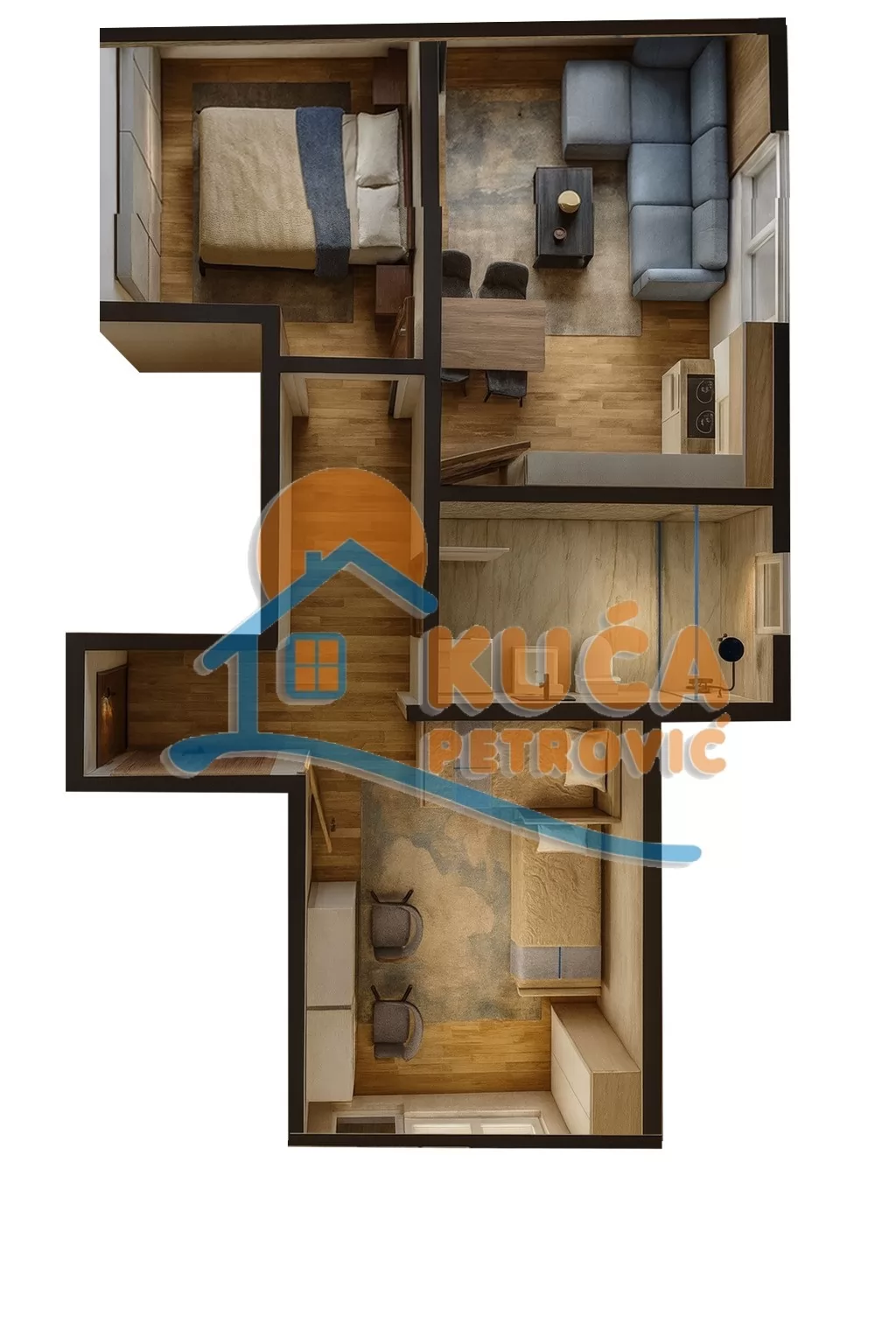 Dvosoban stan, 60 m2, Pantelej, Somborski bulevar ID: p-016074 2