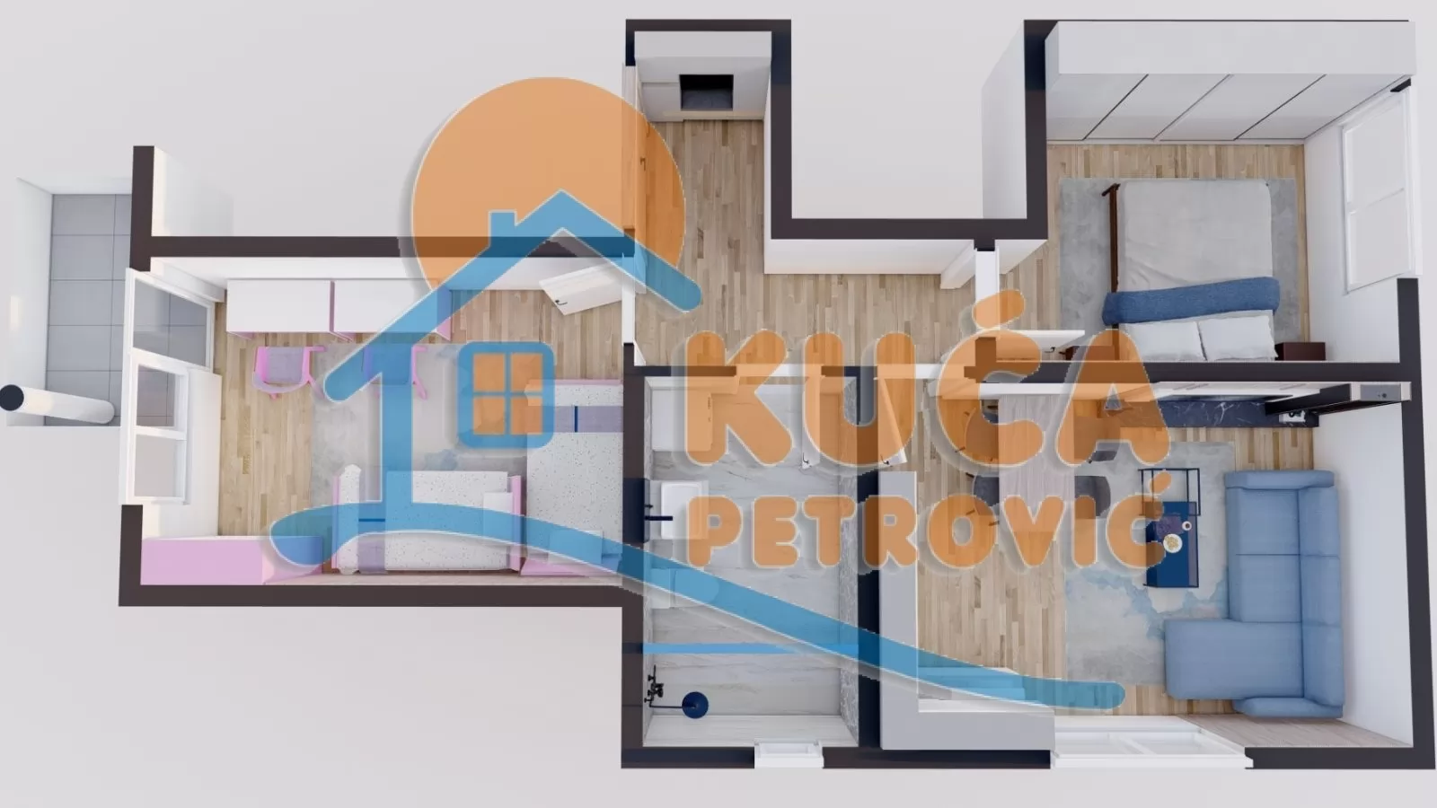 Dvosoban stan, 60 m2, Pantelej, Somborski bulevar ID: p-016074 3