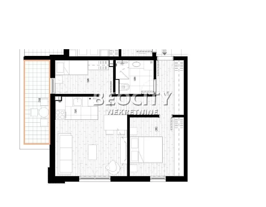 Dvosoban stan, 60 m2, Surčin, Autoput za Zagreb ID: 130594 1