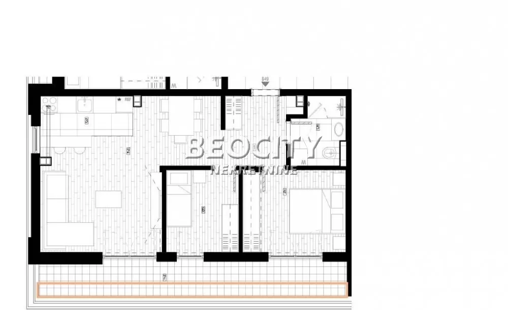 Dvosoban stan, 69 m2, Surčin, Autoput za Zagreb ID: 130607 1
