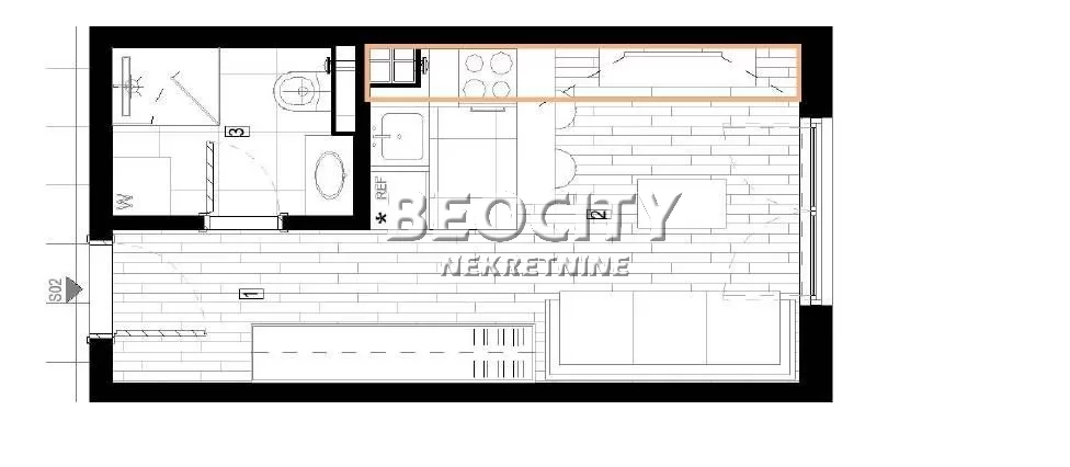 Jednosoban stan, 24 m2, Surčin, Autoput za Zagreb ID: 130593 1