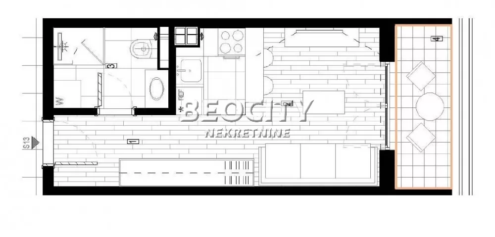 Jednosoban stan, 28 m2, Surčin, Autoput za Zagreb ID: 130596 1