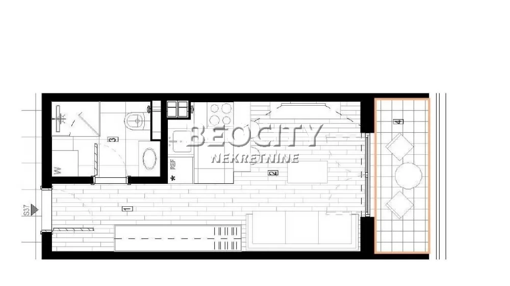 Jednosoban stan, 28 m2, Surčin, Autoput za Zagreb ID: 130603 1