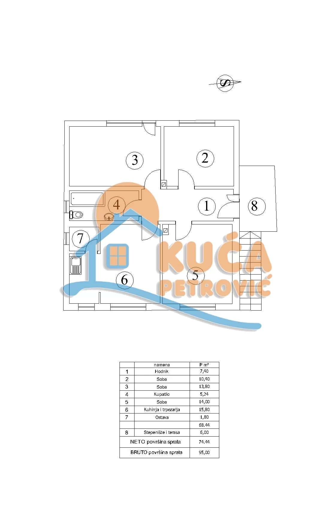 četvorosobna kuća, 190 m2, Balkanska ID: p-015960 4