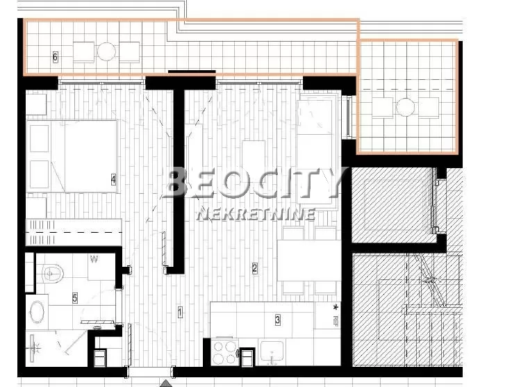 Dvosoban stan, 51 m2, Surčin, Autoput za Zagreb ID: 130617 1
