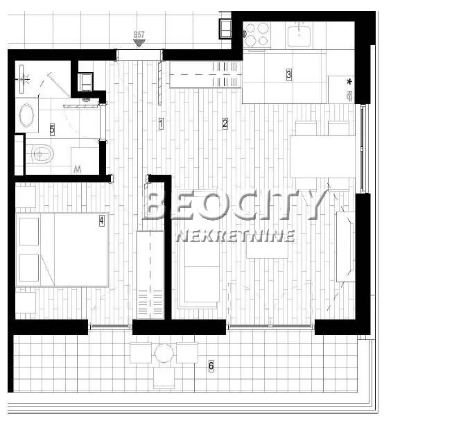 Dvosoban stan, 51 m2, Surčin, Autoput za Zagreb ID: 130623 1