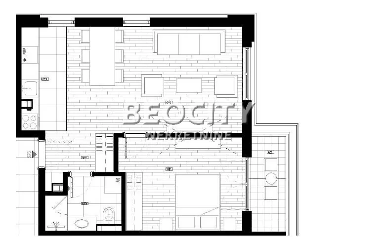 Dvosoban stan, 57 m2, Surčin, Autoput za Zagreb ID: 130618 1