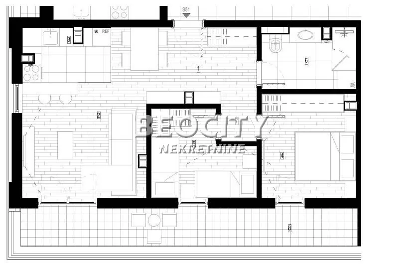 Dvosoban stan, 70 m2, Surčin, Autoput za Zagreb ID: 130621 1