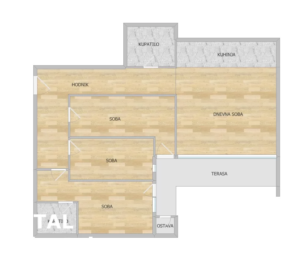 Stan,NOVI SAD,PODBARA,kv: 104.00, € 276150, ID: 1102431 1