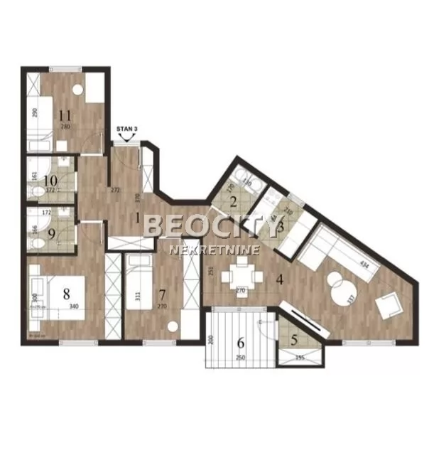 Trosoban stan, 79 m2, Novo naselje ID: 130712 1