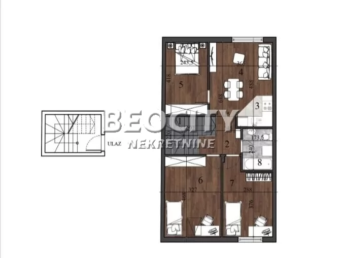 četvorosoban stan, 63 m2, Nova Detelinara ID: 130777 1