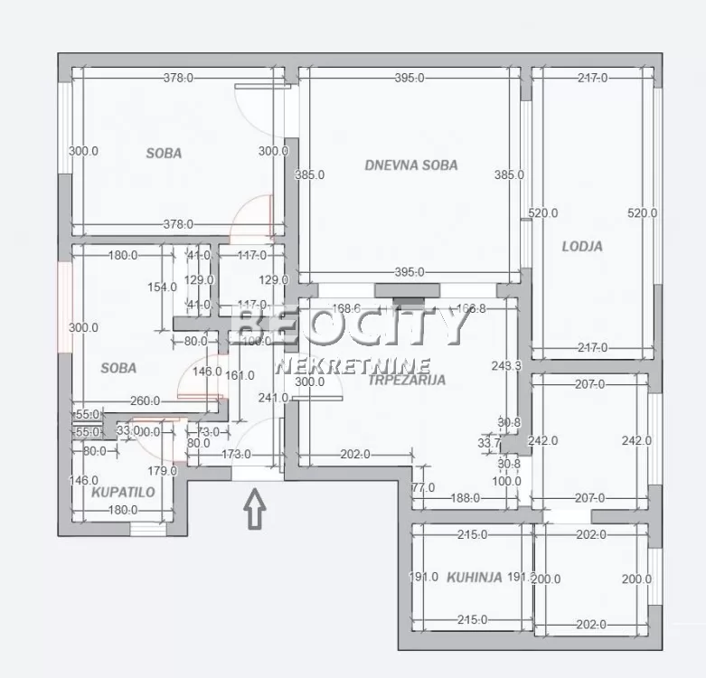 Dvosoban stan, 77 m2, Blok 21, Bulevar Mihajla Pupina ID: 130250 17