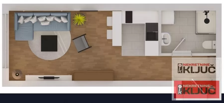 KLISA, 29m2, Garsonjera sa pdv 1