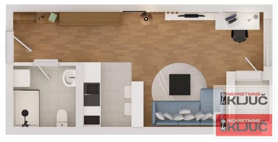 KLISA, 32m2, Jednosoban sa pdv 1