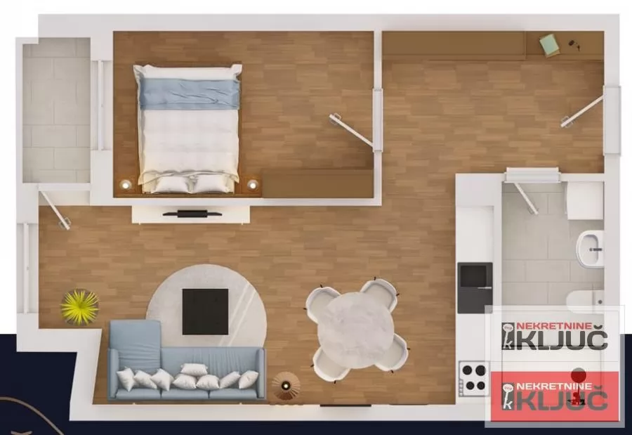 KLISA, 48m2, Dvosoban sa pdv 1