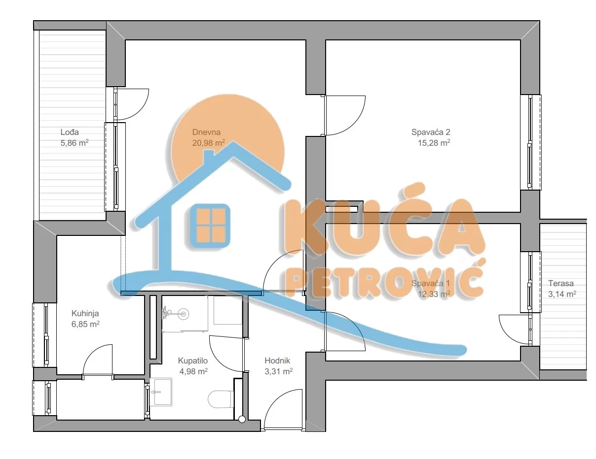 Dvosoban stan, 73 m2, Medicinski fakultet, Bulevar dr Zorana ID: i-016119 18