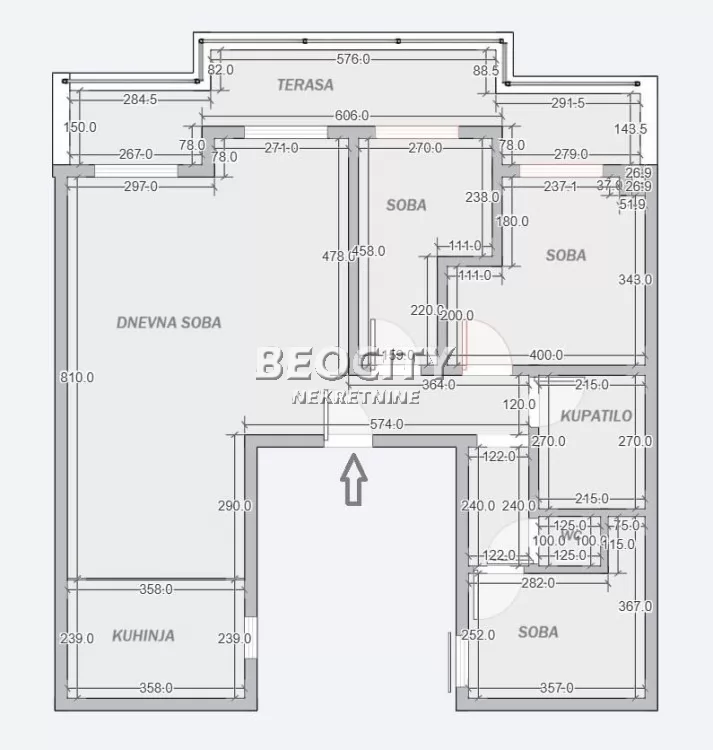 četvorosoban stan, 124 m2, Centar, Prilepska ID: 130674 16
