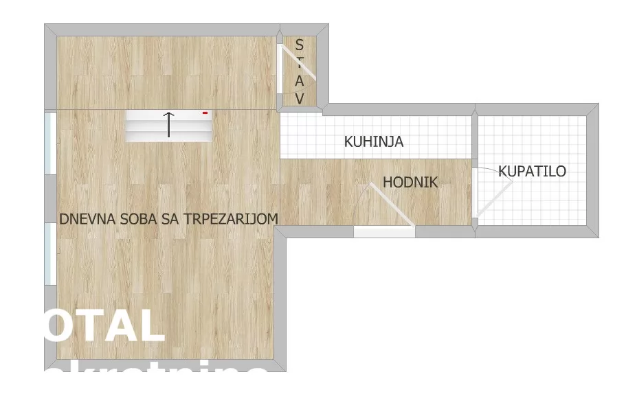 Stan,NOVI SAD,BULEVAR,kv: 30.00, € 75000, ID: 1102456 7