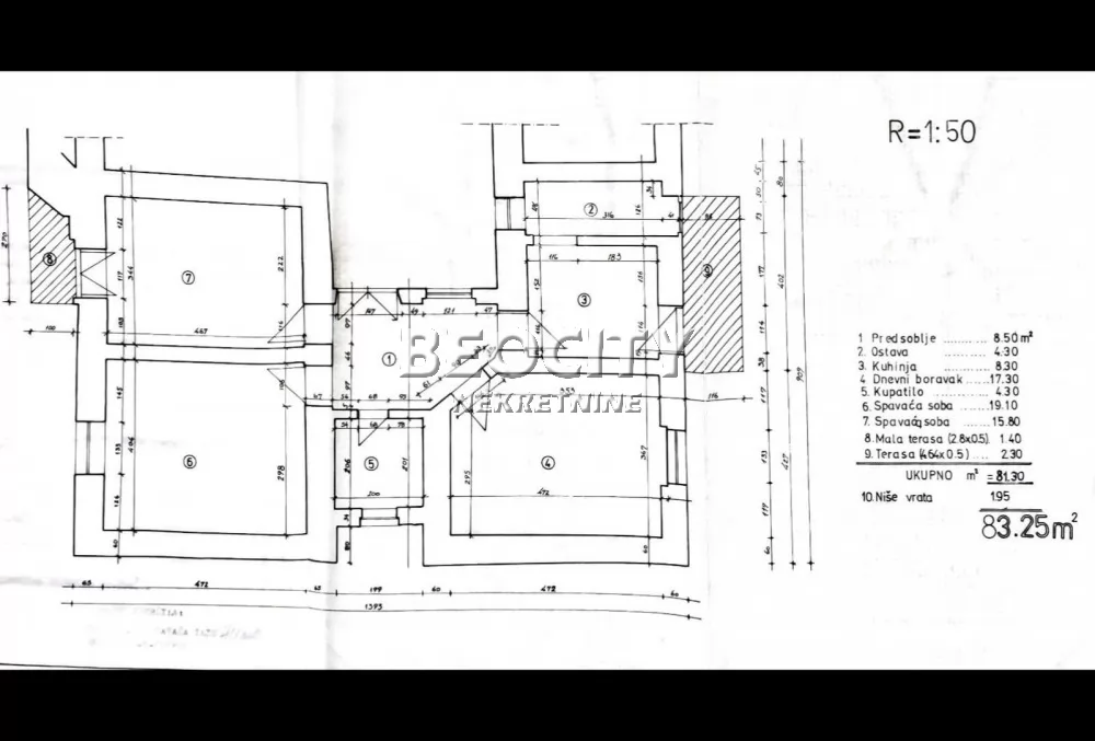Trosoban stan, 84 m2, Skadarlija, Bulevar despota Stefana ID: 91986 15