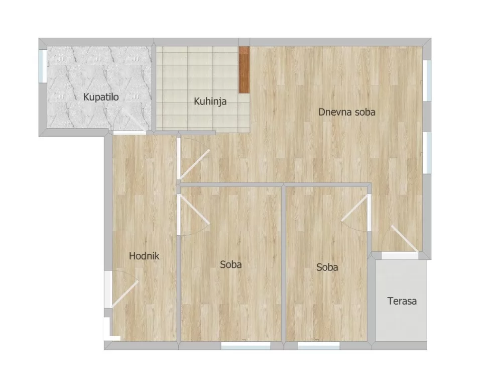 Stan,NOVI SAD,BULEVAR,kv: 47.00, € 156000, ID: 1100106 13