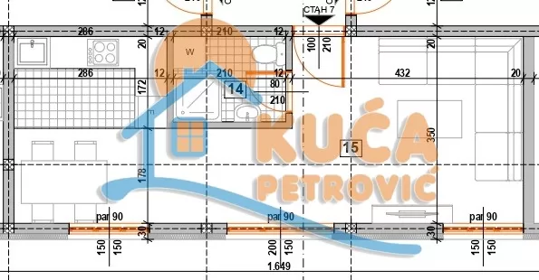 Jednosoban stan, 32.66 m2, Donja Vrežina, Nikole Rašića Koleta ID: p-016169 4