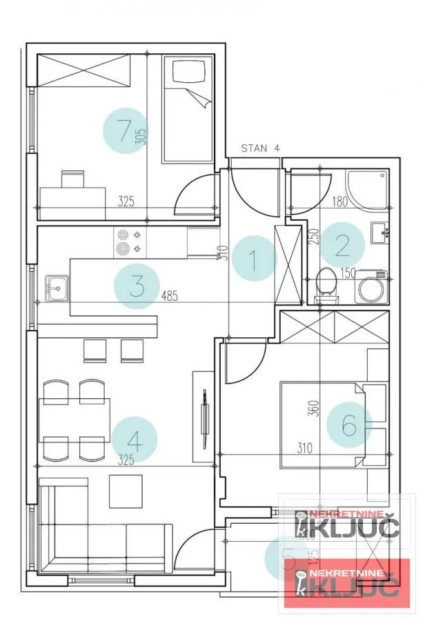 PETROVARADIN, 54m2, Dvoiposoban sa pdv 2