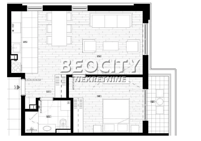 Dvosoban stan, 57 m2, Surčin, Autoput za Zagreb ID: 130619 4