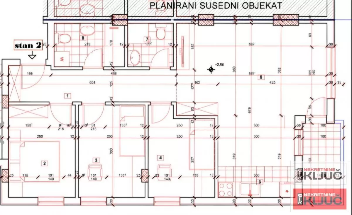 PETROVARADIN, 76m2, Troipoosban sa pdv, Izgradnja 2