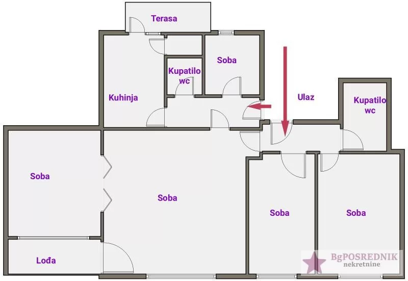 Vračar, Pravni fakultet, Svetozara Markovića, 105m2 2