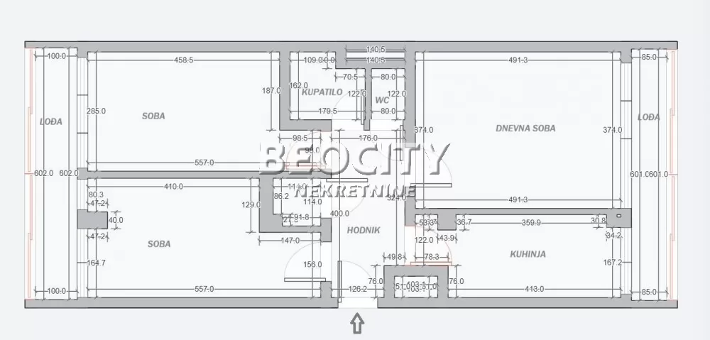 Trosoban stan, 77 m2, Blok 21 ID: 131182 18