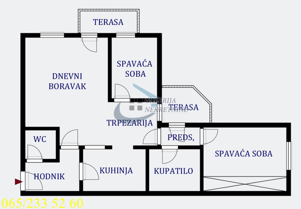 Novi Beograd  Blok 62   Dušana Vukasovića 64m2 4
