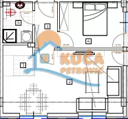 Jednosoban stan, 43.99 m2, Pantelej, Ilindenska ID: p-016222 2