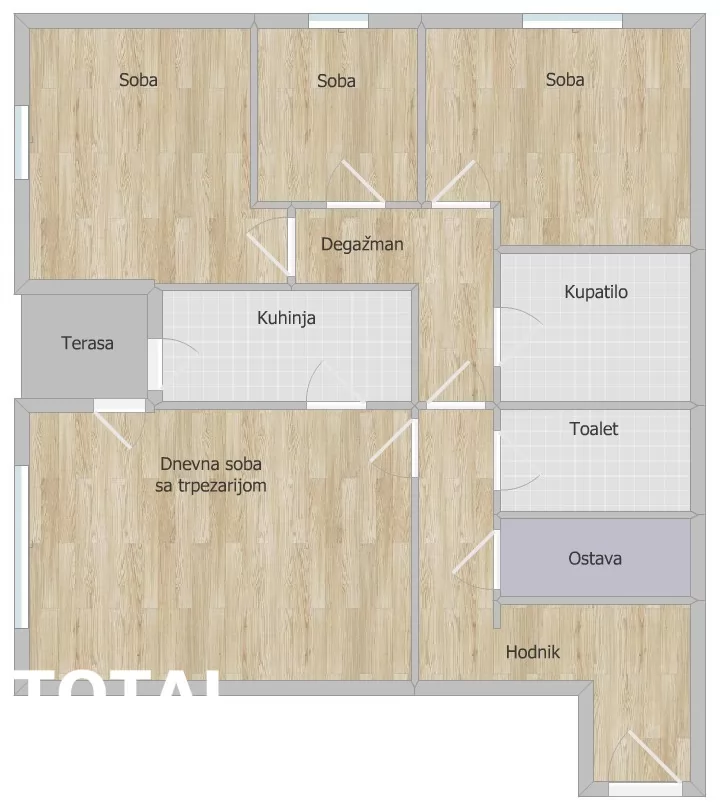 Stan,NOVI SAD,NOVO NASELJE,kv: 84.00, € 225000, ID: 1102531 24