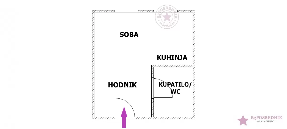 Zvezdara, Mirijevo, Šejkina, 26m2 2