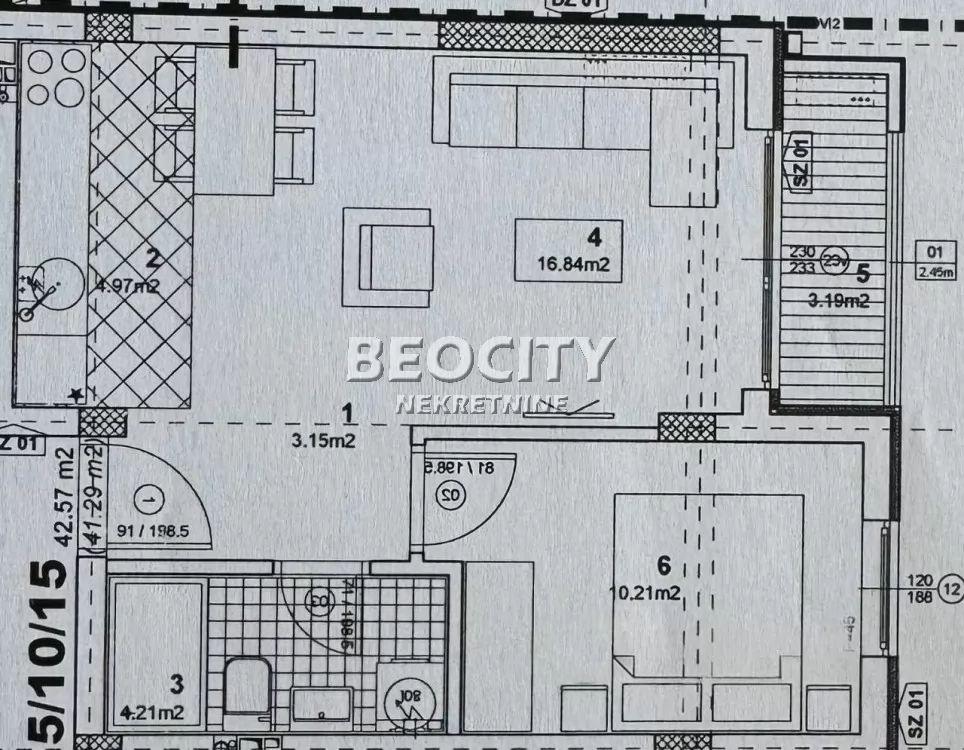 Dvosoban stan, 42 m2, Telep, Heroja Pinkija ID: 131506 2