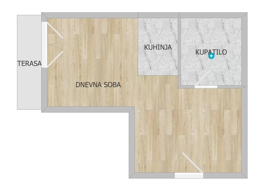 Stan,PETROVARADIN,PETROVARADIN,kv: 28.00, € 76500, ID: 1102546 9