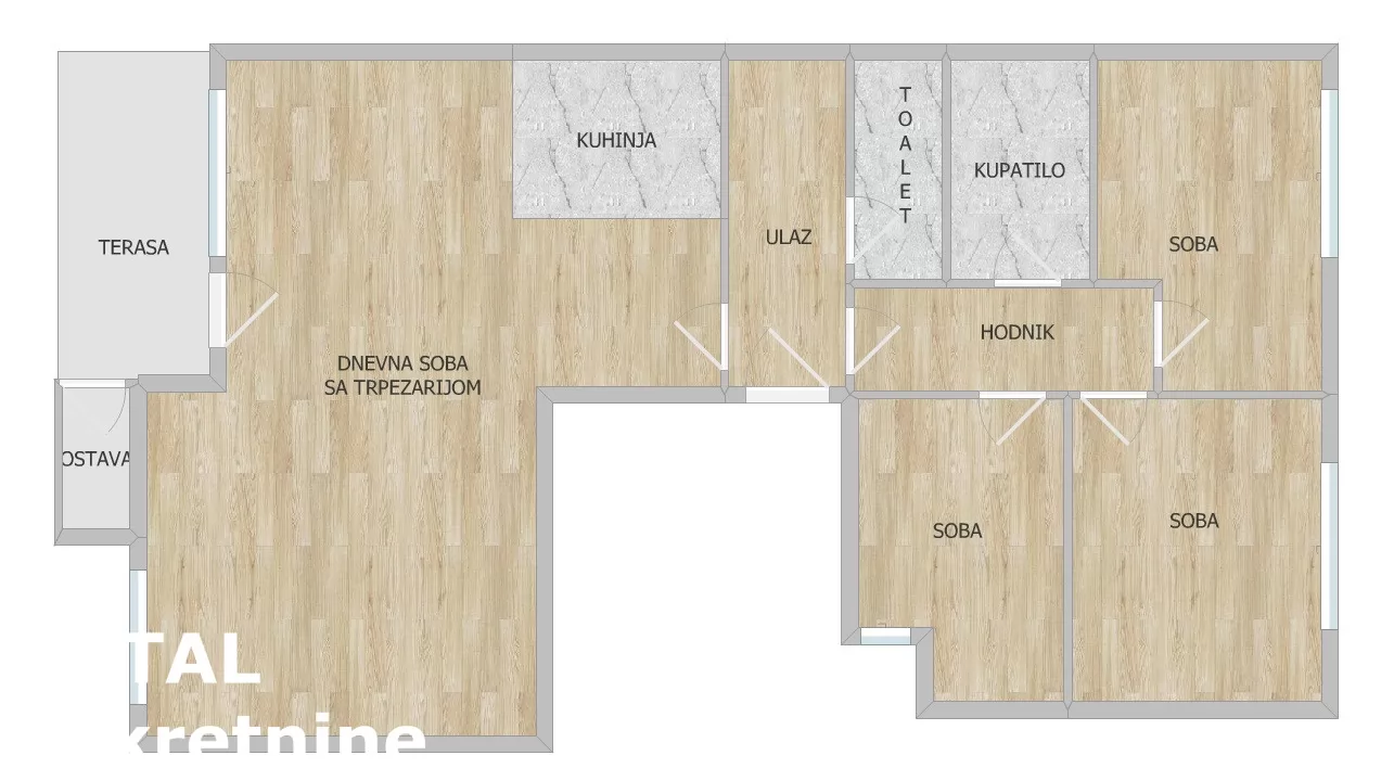 Stan,NOVI SAD,ADICE,kv: 80.00, € 180000, ID: 1102476 34