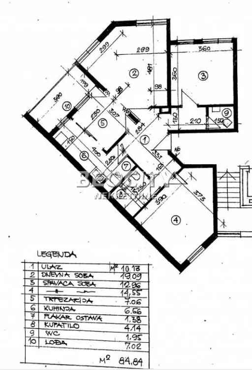 Trosoban stan, 85 m2, Čukarička padina, Obalskih radnika ID: 131652 18