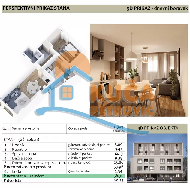 četvorosoban stan, 116.63 m2, Duvanište, Naserova ID: p-015788 4