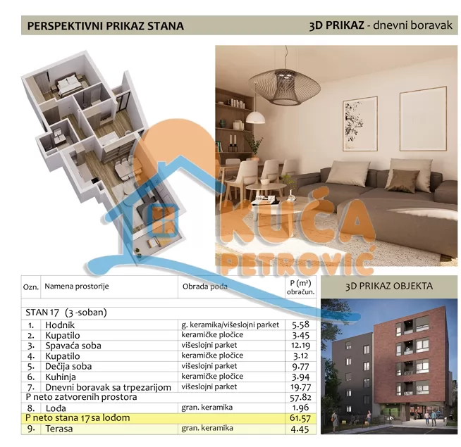 četvorosoban stan, 65.02 m2, Duvanište, Naserova ID: p-015828 2