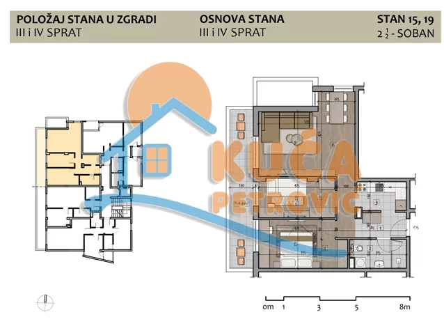 Dvosoban stan, 69.51 m2, Duvanište, Naserova ID: p-015826 4