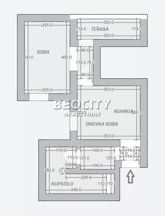 Jednosoban stan, 30 m2, Centar, Strahinjića Bana ID: 131809 15