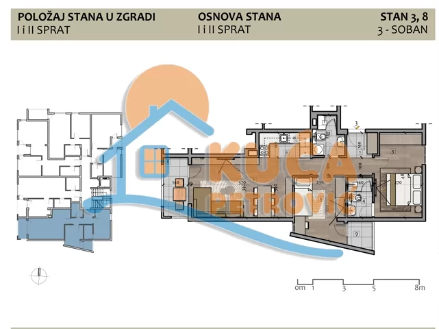 Trosoban stan, 64.6 m2, Duvanište, Naserova ID: p-015790 3