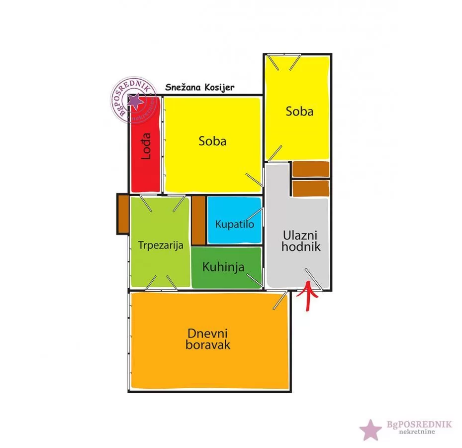 Novi Beograd, Hotel Jugoslavija, Bulevar Nikole Tesle, 76m2 1
