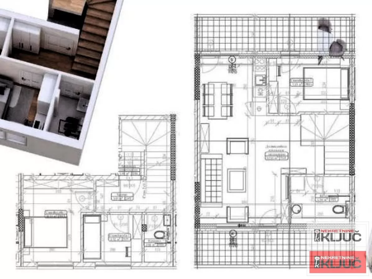 BLIZINA LIPOV GAJA, 65m2 + 20m2 Terasa, Troiposoban sa pdv 1